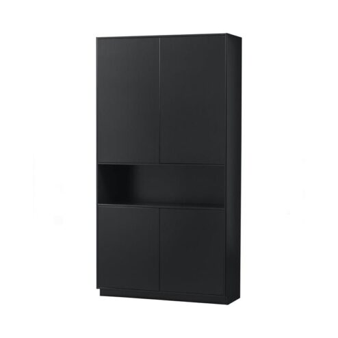 Finca Wandkast grenen zwart 110cm