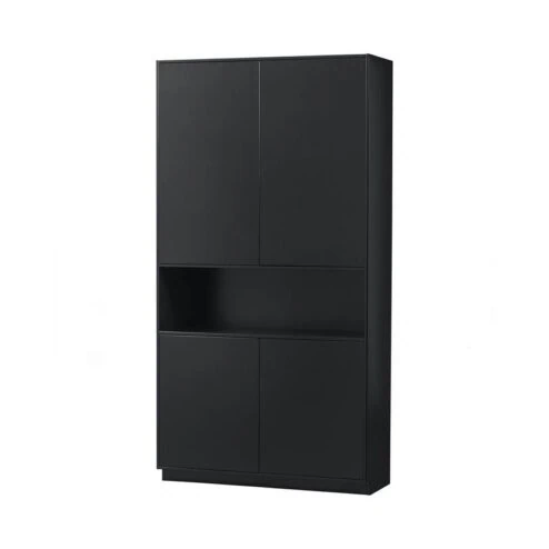 Finca Wandkast grenen zwart 110cm