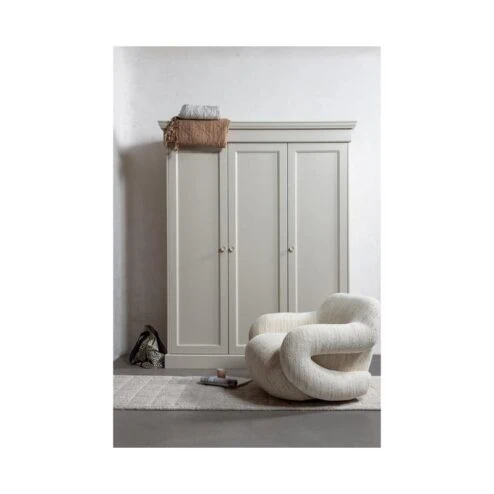 Folke Fauteuil chenille naturel melange