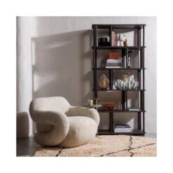 Folke Fauteuil chenille naturel melange