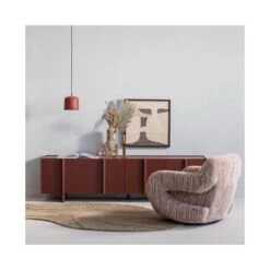 Folke Fauteuil chenille oudroze melange