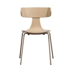 Form Eetkamerstoel hout met metalen poot zand