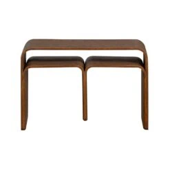 Frey Multifunctionele bijzettafel multiplex bruin 60cm