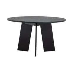 Fries Eettafel rond eiken blacknight 129cm