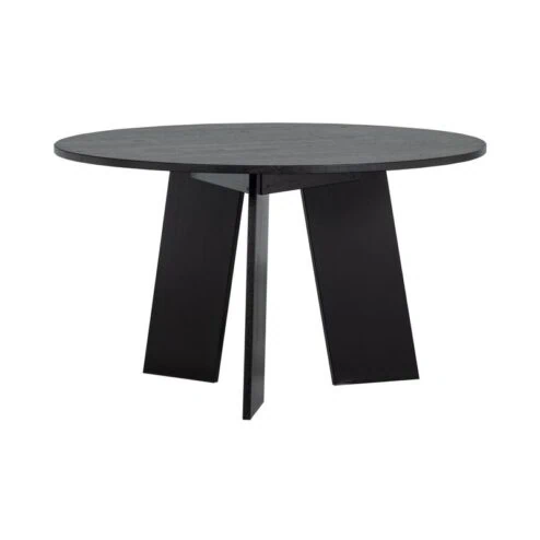 Fries Eettafel rond eiken blacknight 129cm