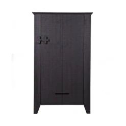 Gijs Wandkast bezaagd grenen zwart 85cm