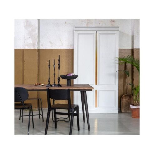 Guild Tafel naturel met zwart onderstel 220cm