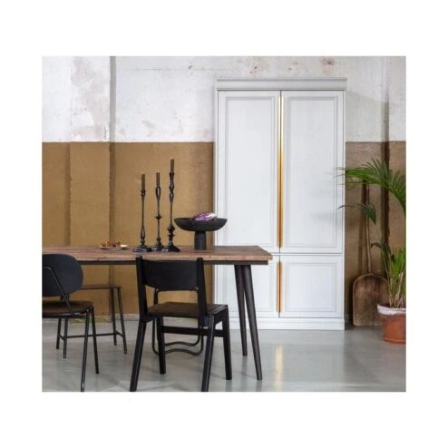 Guild Tafel naturel met zwart onderstel 220cm