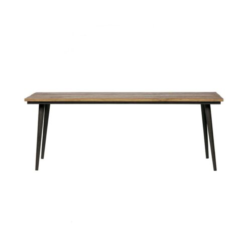 Guild Tafel naturel met zwart onderstel 220cm