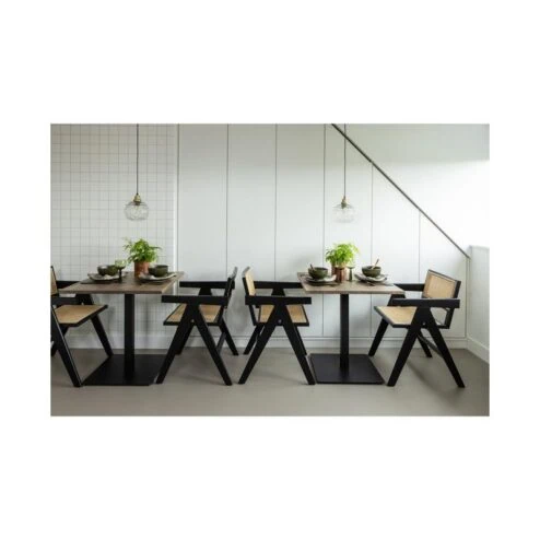 Gunn Eetkamerstoel rattan/hout zwart