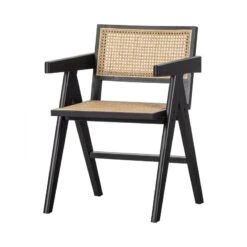 Gunn Eetkamerstoel rattan/hout zwart