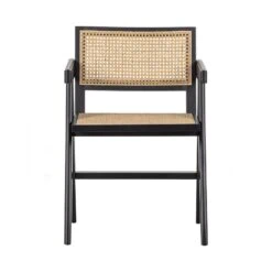 Gunn Eetkamerstoel rattan/hout zwart