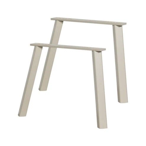 Haarlem 4-standen poot eiken dakargrau set van 2