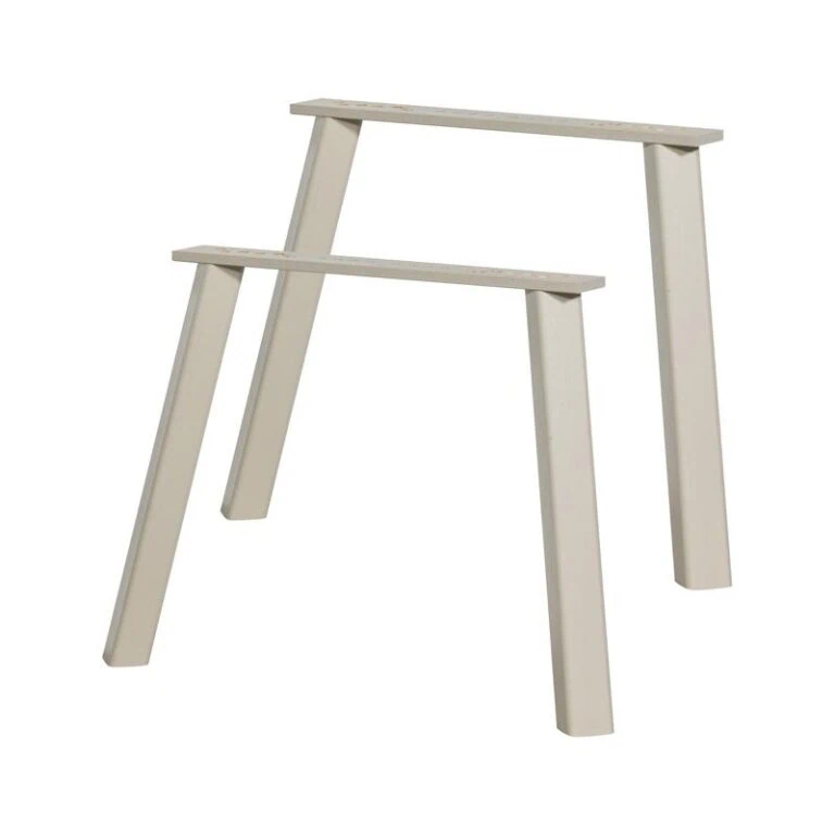 Haarlem 4-standen poot eiken dakargrau set van 2