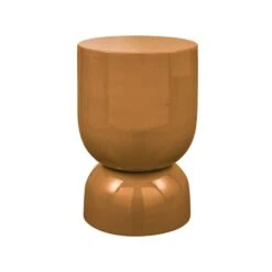 Hekla Bijzettafel metaal oranje 32cm