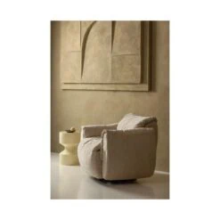 Hidde Bijzettafel metaal geel 30cm