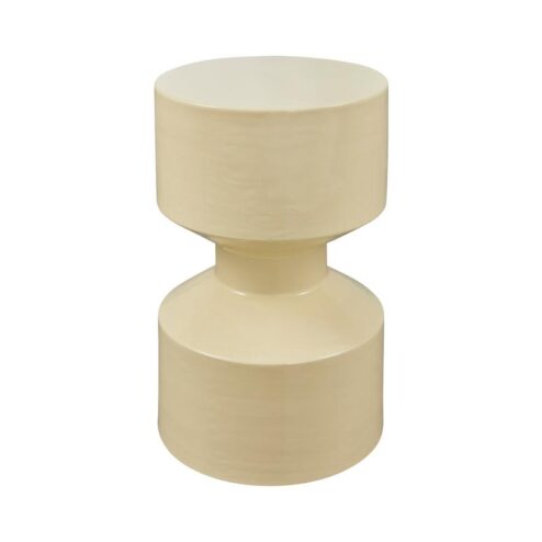 Hidde Bijzettafel metaal geel 30cm