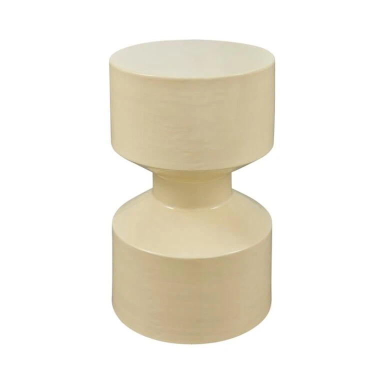 Hidde Bijzettafel metaal geel 30cm