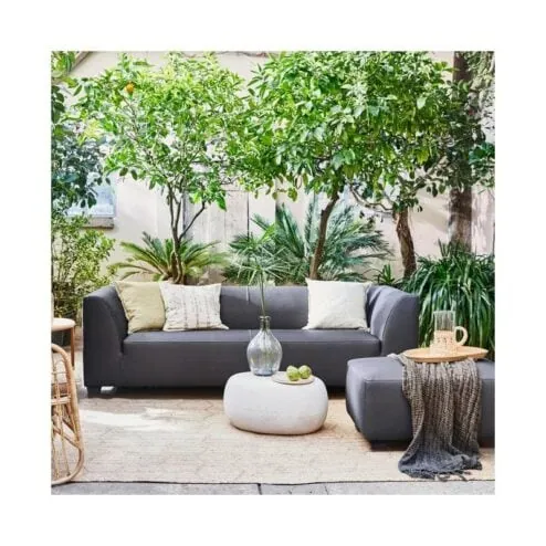 Hollandia 3-zits tuinbank carbon grijs 230cm