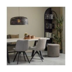 Imme Bankje hout zwart 110cm