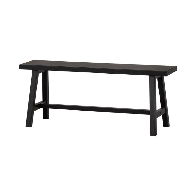 Imme Bankje hout zwart 110cm