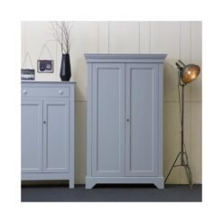Isabel Brocante kast grenen grijs 118cm