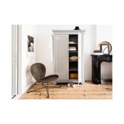 Isabel Brocante kast grenen grijs 118cm