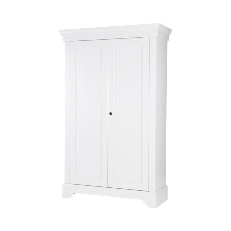 Isabel Brocante kast grenen wit 118cm