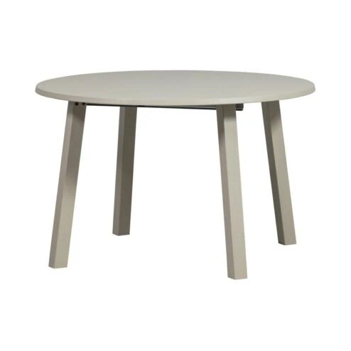 Janne Uitschuifbare eettafel rond eiken dakargrau 120/160/200cm
