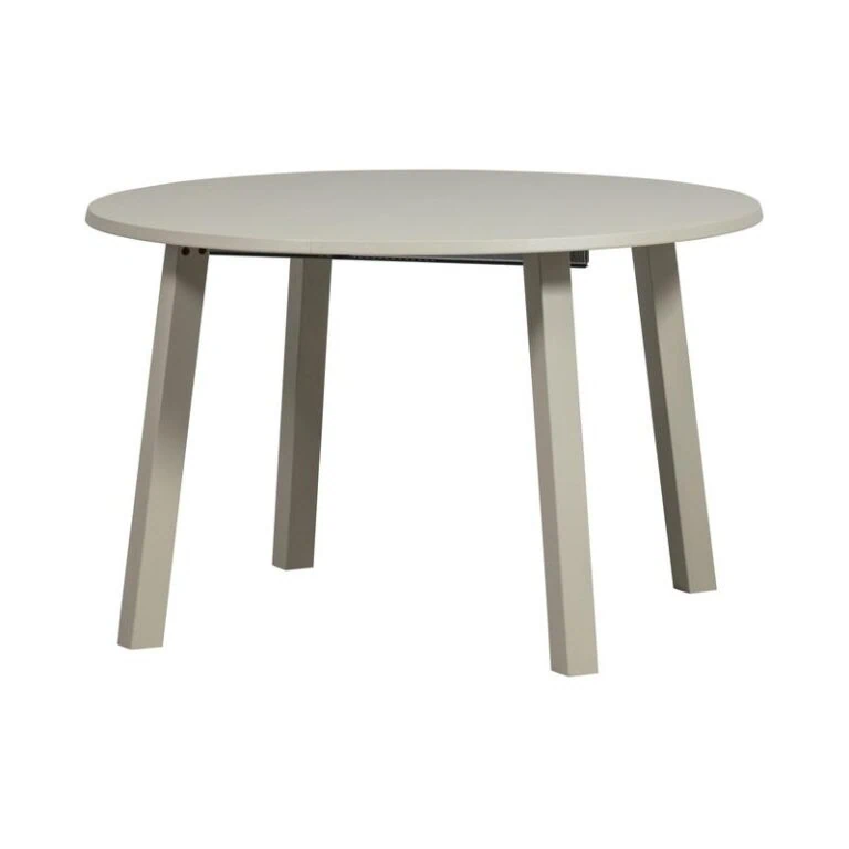 Janne Uitschuifbare eettafel rond eiken dakargrau 120/160/200cm