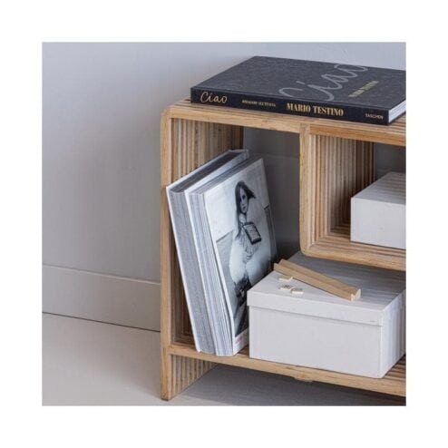 Jasmijn Sidetable recycled teak naturel 55cm