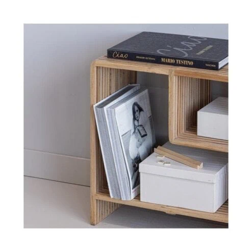 Jasmijn Sidetable recycled teak naturel 55cm