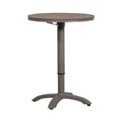 Jeppe Hoogte verstelbare bartafel tuin aluminium bruin/grijs 70cm