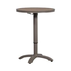 Jeppe Hoogte verstelbare bartafel tuin aluminium bruin/grijs 70cm