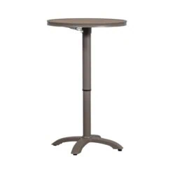 Jeppe Hoogte verstelbare bartafel tuin aluminium bruin/grijs 70cm