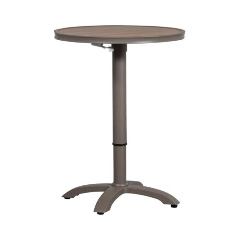 Jeppe Hoogte verstelbare bartafel tuin aluminium bruin/grijs 70cm