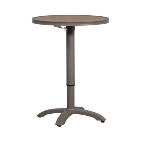 Jeppe Hoogte verstelbare bartafel tuin aluminium bruin/grijs 70cm