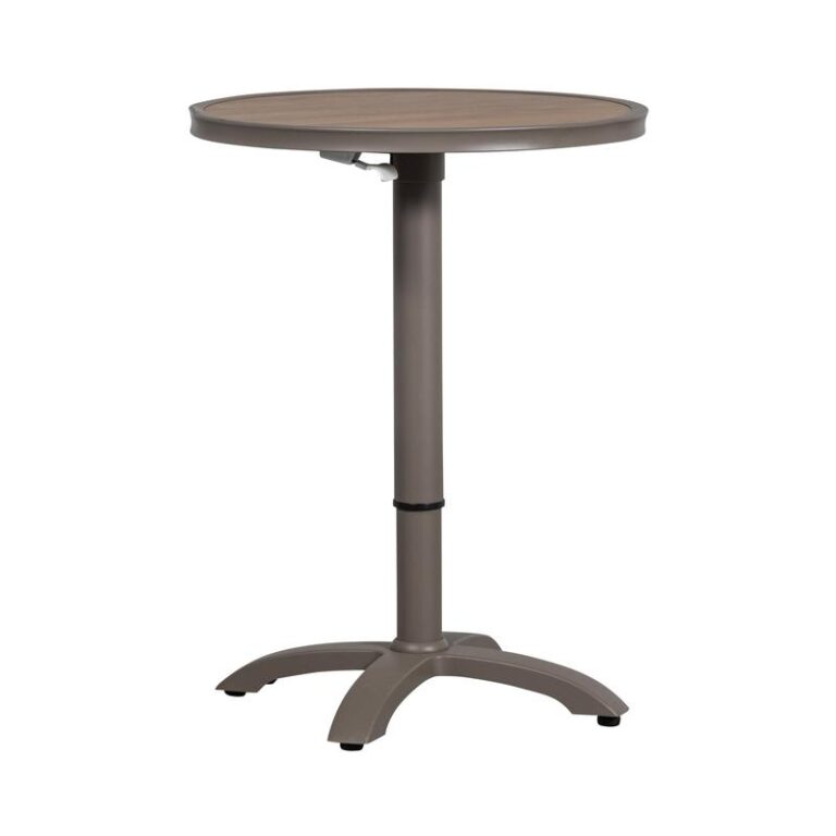 Jeppe Hoogte verstelbare bartafel tuin aluminium bruin/grijs 70cm