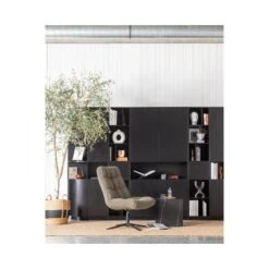 Job Draaifauteuil teddy groen