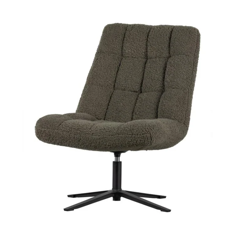 Job Draaifauteuil teddy groen