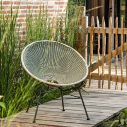 Kazoun Tuin loungestoel wicker groen