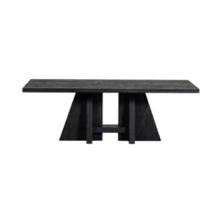 Kean Eettafel met middenpoot mango zwart 220cm