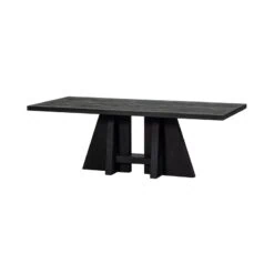 Kean Eettafel met middenpoot mango zwart 220cm