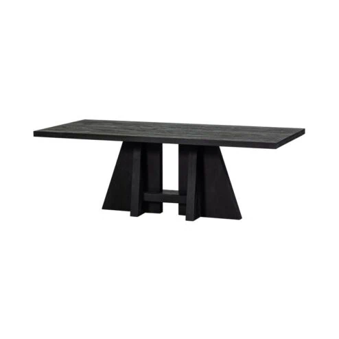 Kean Eettafel met middenpoot mango zwart 220cm