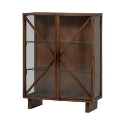 Kella 2-deurs kast mangohout bruin 100cm