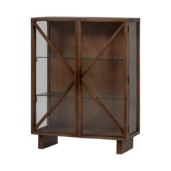 Kella 2-deurs kast mangohout bruin 100cm