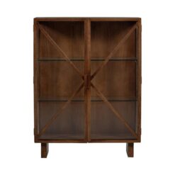 Kella 2-deurs kast mangohout bruin 100cm