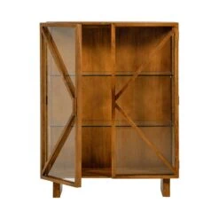 Kella 2-deurs kast mangohout naturel 100cm