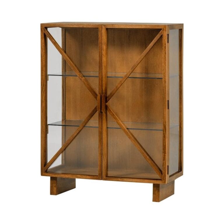 Kella 2-deurs kast mangohout naturel 100cm