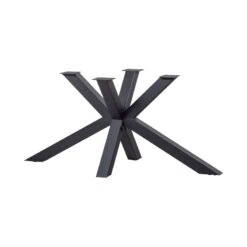 Kruisvorm poot metaal zwart